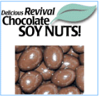 Chocolate (and yogurt) covered Soy Nuts for a good snack and good health